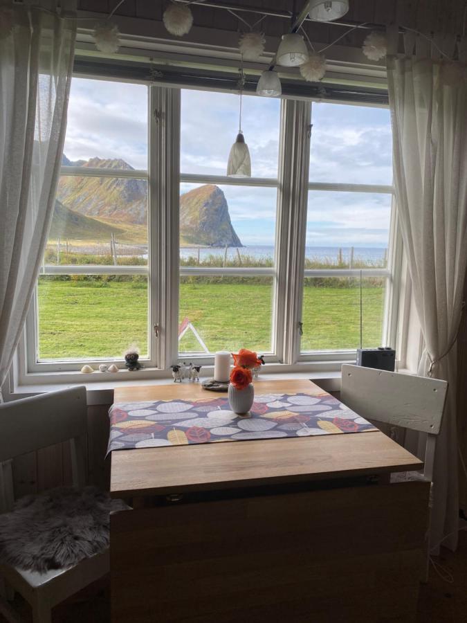 Unstad Cabin With Seaview Unnstad Exteriér fotografie