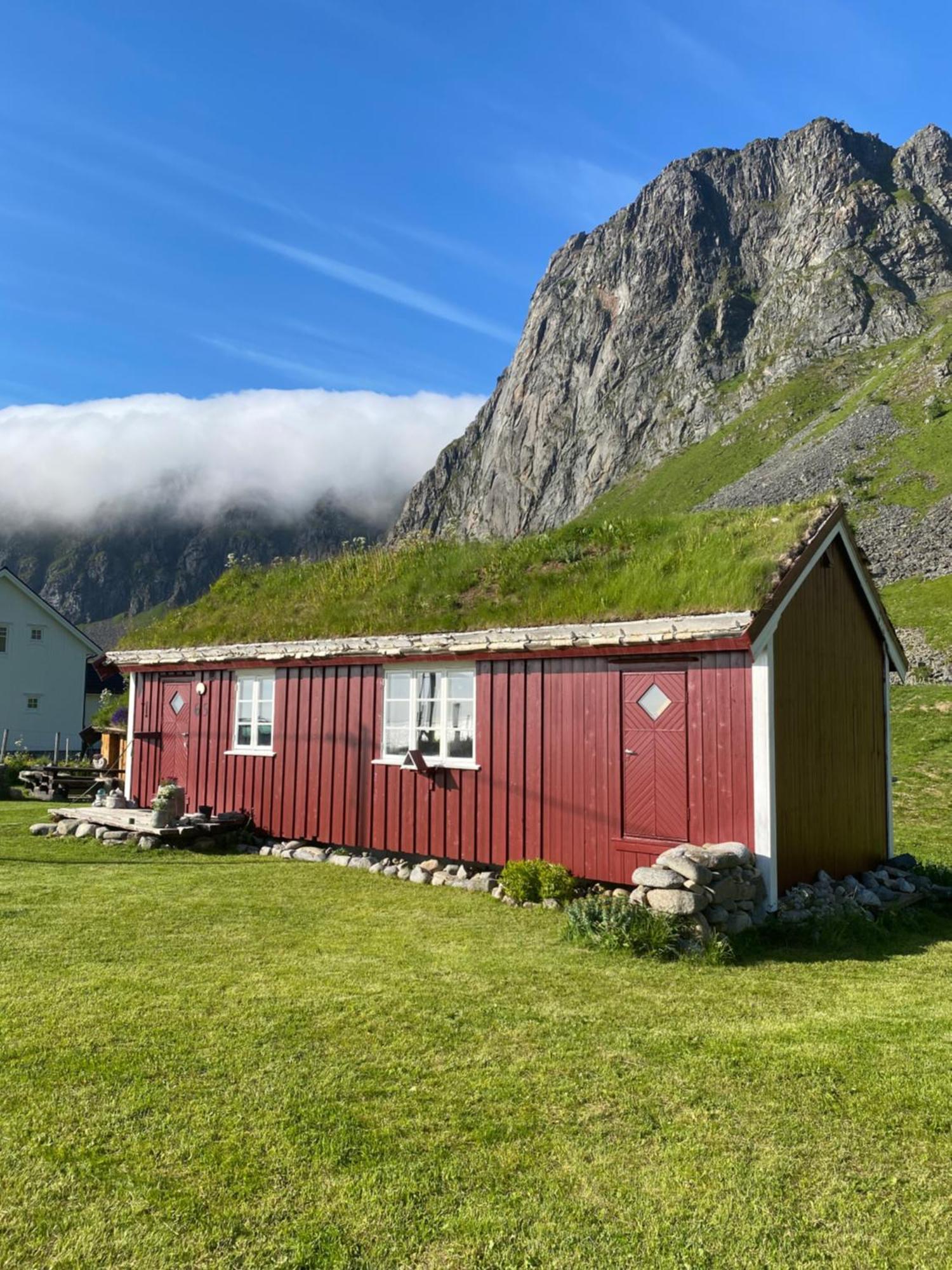 Unstad Cabin With Seaview Unnstad Exteriér fotografie